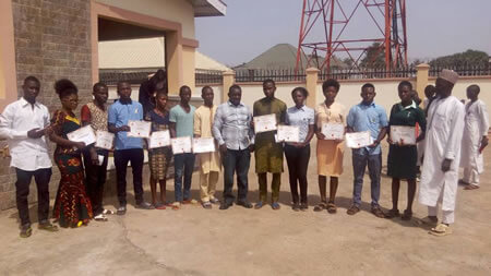 2017 Scholarship recipients with staff