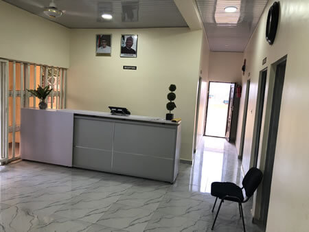 reception, office and conference room hall