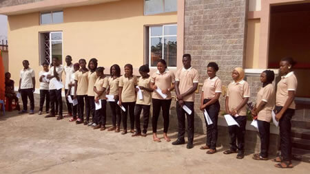 vocational training center students